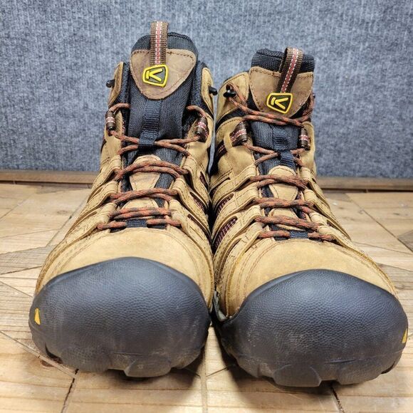 KEEN Flint II Waterproof Steel Toe Work Boots Steel Toe for Men - Brown - 14 D - Picture 4 of 11